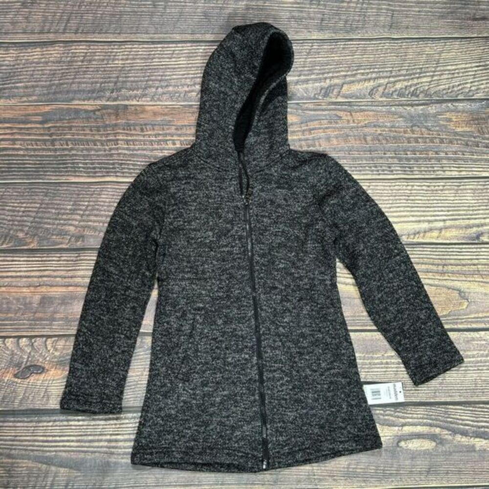Madden NYC‎ Full Zip Hooded Marled Mid-Weight Coat Size 10/12 NWT